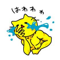 Muscles and sexy cat sticker #3081561