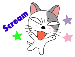 Gusto : Messy cat (EN) sticker #3081857