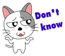 Gusto : Messy cat (EN) sticker #3081860