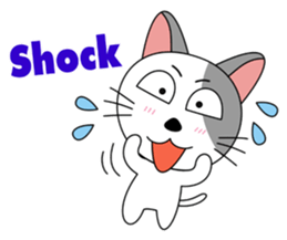 Gusto : Messy cat (EN) sticker #3081876