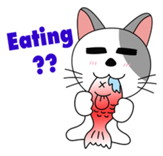 Gusto : Messy cat (EN) sticker #3081880