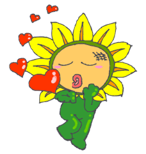 The Cute Sunflower sticker #3082438