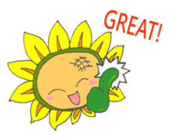 The Cute Sunflower sticker #3082444