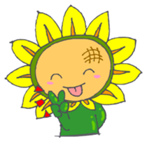 The Cute Sunflower sticker #3082450