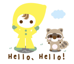 Lemon Jack and Raccoon Roberta (English) sticker #3082851