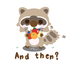 Lemon Jack and Raccoon Roberta (English) sticker #3082857