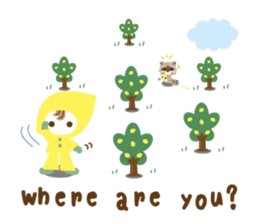 Lemon Jack and Raccoon Roberta (English) sticker #3082859