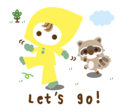 Lemon Jack and Raccoon Roberta (English) sticker #3082860