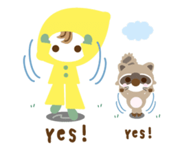 Lemon Jack and Raccoon Roberta (English) sticker #3082861