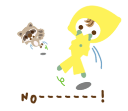 Lemon Jack and Raccoon Roberta (English) sticker #3082862