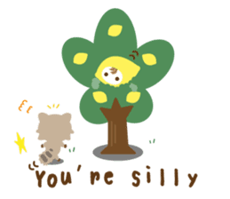 Lemon Jack and Raccoon Roberta (English) sticker #3082875