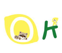 Lemon Jack and Raccoon Roberta (English) sticker #3082876