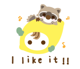 Lemon Jack and Raccoon Roberta (English) sticker #3082877