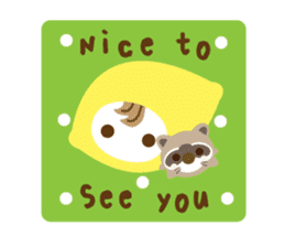Lemon Jack and Raccoon Roberta (English) sticker #3082886