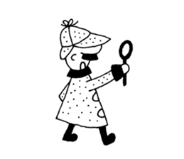 DETECTIVE AND GHOST sticker #3083563