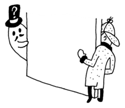 DETECTIVE AND GHOST sticker #3083564