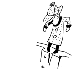 DETECTIVE AND GHOST sticker #3083572