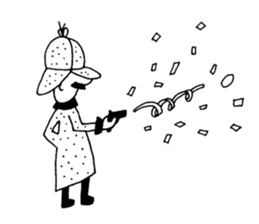 DETECTIVE AND GHOST sticker #3083573