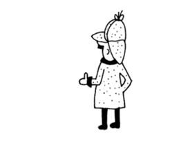 DETECTIVE AND GHOST sticker #3083574