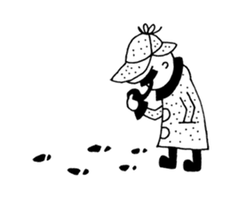 DETECTIVE AND GHOST sticker #3083575