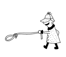 DETECTIVE AND GHOST sticker #3083576