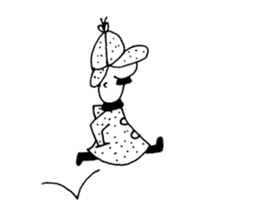 DETECTIVE AND GHOST sticker #3083580