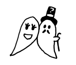DETECTIVE AND GHOST sticker #3083585