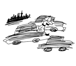 DETECTIVE AND GHOST sticker #3083590