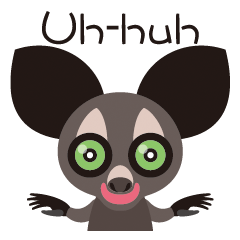 Sticker of the aye-aye