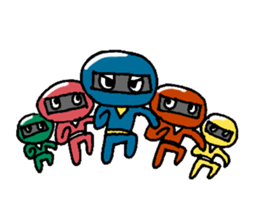 Ninja boy go ahead! sticker #3083817