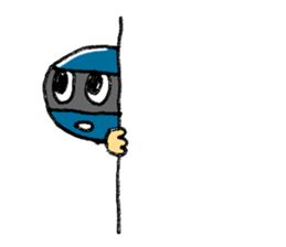 Ninja boy go ahead! sticker #3083827