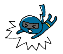 Ninja boy go ahead! sticker #3083828
