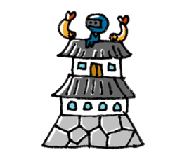 Ninja boy go ahead! sticker #3083832