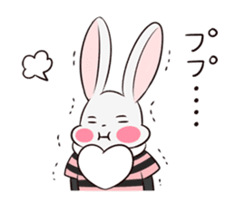 Mr. Rabbit & Heart mark sticker #3083890