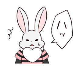 Mr. Rabbit & Heart mark sticker #3083900