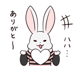 Mr. Rabbit & Heart mark sticker #3083901