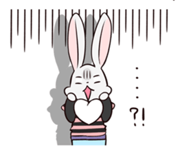 Mr. Rabbit & Heart mark sticker #3083914