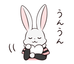 Mr. Rabbit & Heart mark sticker #3083915