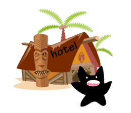 Petit Monster in the Paradise Island sticker #3084375