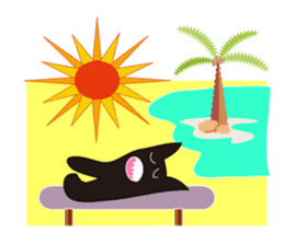 Petit Monster in the Paradise Island sticker #3084391