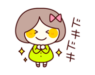 Little cute girl sticker #3084511