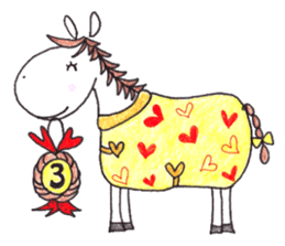 Love horse 3 sticker #3084625