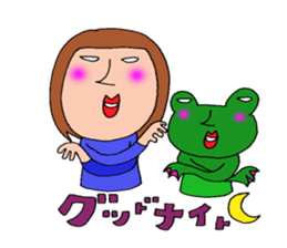 me and the frog.the third. sticker #3085325