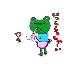 me and the frog.the third. sticker #3085332
