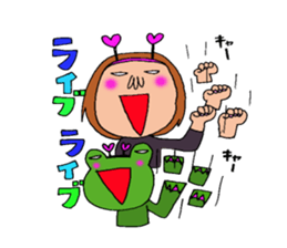 me and the frog.the third. sticker #3085335