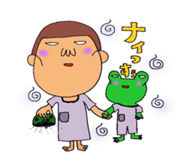 me and the frog.the third. sticker #3085336