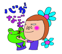 me and the frog.the third. sticker #3085339