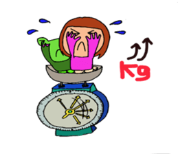 me and the frog.the third. sticker #3085345