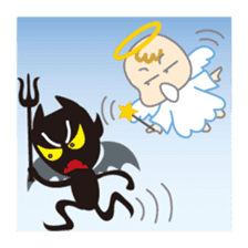 Whisper, angels and demons sticker #3085478