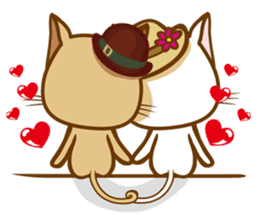 "cookie cat"&"Milk cat"(Sweet Life) sticker #3085607